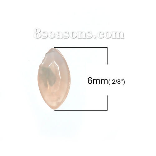 Image de Strass Dos en Pointe Acrylique Ovale Kaki A Facettes Longueur: 6mm, Largeur: 3mm, 1000 Pcs