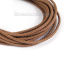Imagen de Cordón Trenzado Cuero Regenerado de Café 3mm Diámetro, 1 Rollo (Aprox 5 M/Rollo)