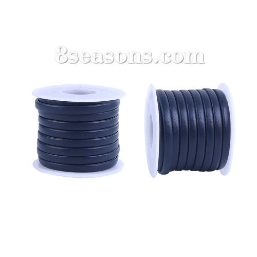 Imagen de Cuerda PU de Azul Egeo 5mm Diámetro, 1 Rollo (Aprox 5 M/Rollo)
