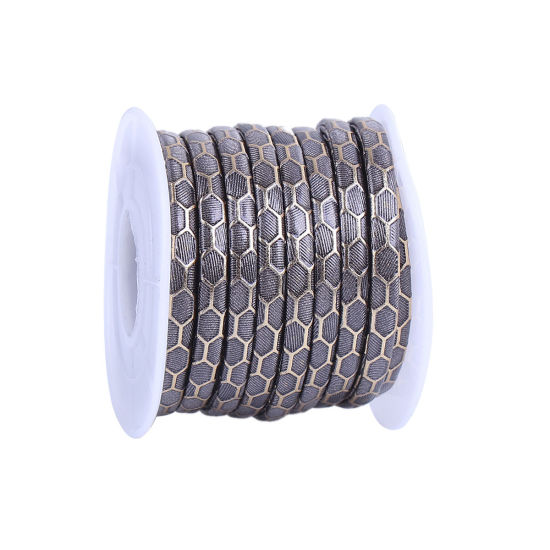 Imagen de Cuerda PU de Negro 5mm Diámetro, 1 Rollo (Aprox 5 M/Rollo)
