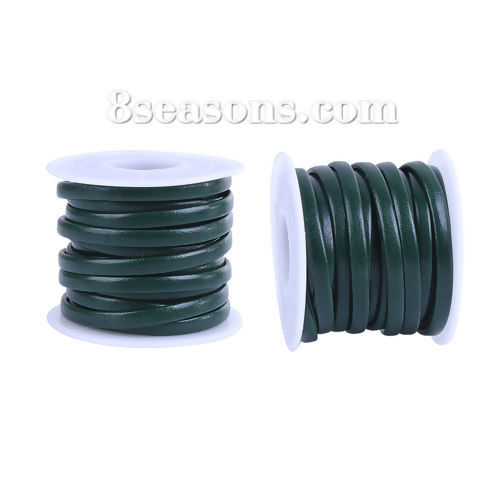 Imagen de Cuerda PU de Verde Oscuro 5mm Diámetro, 1 Rollo (Aprox 5 M/Rollo)