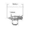 Picture of Zinc Based Alloy Steampunk Connectors Spaceship Dirigible Antique Silver Color 50mm x 34mm, 5 PCs