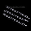 Picture of Iron Based Alloy Extender Chain For Jewelry Necklace Bracelet Silver Plated Drop 6cm(2 3/8") long, Usable Chain Length: 5cm, 50 PCs