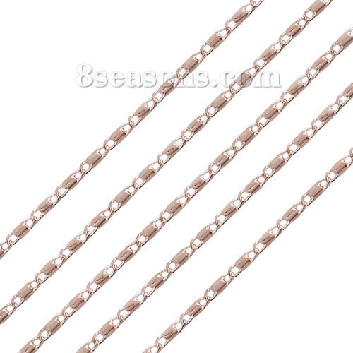 Bild von Messing DE Gaulle Kette Rosegold 5.5x1.6mm, 5 Meter                                                                                                                                                                                                           