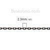 Picture of Brass Soldered Link Cable Chain Findings Black Golden 2.3mm x1.5mm( 1/8" x1.5mm), 10 M                                                                                                                                                                        