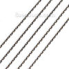 Picture of Brass Soldered Link Cable Chain Findings Black Golden 2.3mm x1.5mm( 1/8" x1.5mm), 10 M                                                                                                                                                                        