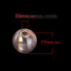 Picture of Transparent Glass Miniature Globe Bubble Bottle Vial For Earring Ring Necklace Single Hole Ball AB Color 17mm Dia., 4 PCs