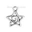 Picture of Zinc Based Alloy Charms Pentagram Star Antique Silver Color 20mm( 6/8") x 17mm( 5/8"), 50 PCs