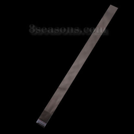 ABS Plastik Selbstklebende Beutel Rechteck Transparent (Verfügbar Raum: 37x2.5cm) 41cm x 2.5cm, 300 Stück