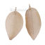 Imagen de Latón Colgantes Hoja KC Dorado 7.3cm x3.9cm - 7cm x3cm, 2 Unidades
