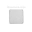Bild von Edelstahl Embellishments Cabochons Quadrat Silberfarbe 10mm x 10mm, 10 Stück