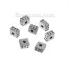 Picture of Zinc Based Alloy Spacer Beads Rectangle Antique Silver Color 6mm x 5mm, Hole: Approx 1.4mm, 200 PCs