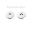 Immagine di Lega di Zinco Separatori Perline Tondo Piatto Argento Antico Circa 10mm Dia, Foro:Circa 2.2mm, 100 Pz