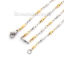 Imagen de 304 Acero Inoxidable Otras Cadenas Collares Óvalo Chapado en Oro 45cm longitud, Cadena: 11x2.5mm, 1 Unidad