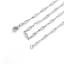 Immagine di 304 Acciaio Inossidabile Catena di Altri Stili Collana Rombo Tono Argento 46cm Lunghezza, Dimensione della Catena 13x4mm, 1 Pz
