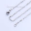 Immagine di 304 Acciaio Inossidabile Catena di Altri Stili Collana Rettangolo Tono Argento 45cm Lunghezza, Dimensione della Catena 9x2mm, 1 Pz