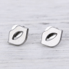 Imagen de 304 Acero Inoxidable Pendientes Tono de Plata Labios 10mm x 7mm, Post/ Wire Size: (21 gauge), 1 Par
