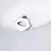 Imagen de 304 Acero Inoxidable Pendientes Tono de Plata Labios 10mm x 7mm, Post/ Wire Size: (21 gauge), 1 Par
