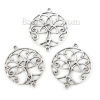 Picture of Zinc Based Alloy Boho Chic Connectors Round Antique Silver Color Celtic Knot 49mm x 40mm, 10 PCs