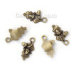 Picture of Zinc Based Alloy Charms Pine Cone Antique Bronze Leaf 22mm( 7/8") x 12mm( 4/8"), 30 PCs