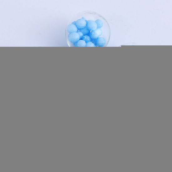 フォー チャーム クリア ガラスドーム 白 21mm x 16mm、 20 個 の画像