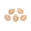 Picture of Zinc Based Alloy Charms Leaf Gold Plated 19mm( 6/8") x 14mm( 4/8"), 30 PCs
