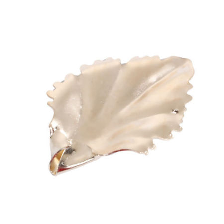 Iron Based Alloy Embellishments Leaf KC Gold Plated 40mm(1 5/8") x 28mm(1 1/8"), 20 PCs