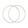 Picture of Hoop Earrings Gold Plated Round 9.1cm(3 5/8") x 8.8cm(3 4/8"), Post/ Wire Size: (20 gauge), 1 Pair