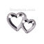 Immagine di Lega di Zinco Cabochon per Abbellimento Cuore Tono Argento 20mm x 13mm, 20 Pz
