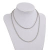 Picture of 304 Stainless Steel Box Chain Necklace Silver Tone 75cm(29 4/8") long, Chain Size: 2.5x2.5mm( 1/8" x 1/8"), 1 Piece