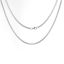 Picture of 304 Stainless Steel Box Chain Necklace Silver Tone 91cm(35 7/8") long, Chain Size: 3.5x3mm( 1/8" x 1/8"), 1 Piece