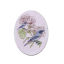 Imagen de Madera Adornos Scrapbooking Óvalo Multicolor Flor 40mm x 30mm, 5 Unidades