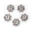 Picture of Zinc Based Alloy Spacer Beads Christmas Snowflake Antique Silver Color 10mm x 10mm, Hole: Approx 1.5mm, 200 PCs