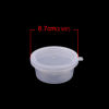 Picture of Plastic Storage Containers For Slime Round Transparent Clear 6.7cm(2 5/8") Dia. 2 PCs