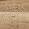Picture of Iron Based Alloy Rolo Chain Necklace Silver Plated 53cm(20 7/8") long, Chain Size: 2.5mm( 1/8"), 1 Packet ( 12 PCs/Packet)