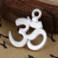 Imagen de Zamak Colgantes Charms Símbolo de Ohmio Plata mate 15mm x 15mm, 10 Unidades