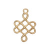 Picture of Zinc Based Alloy Charms Celtic Knot Matt Gold 28mm(1 1/8") x 18mm( 6/8"), 10 PCs