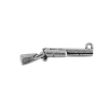 Picture of Zinc Based Alloy 3D Pendants Gun Antique Silver Color 37mm(1 4/8") x 9mm( 3/8"), 20 PCs