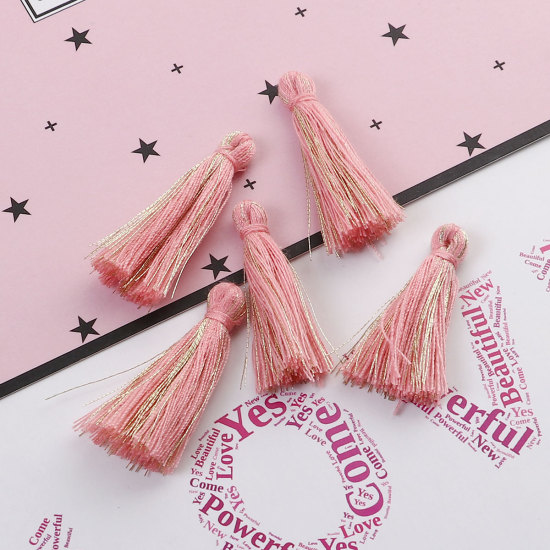 Picture of Cotton Tassel Pink 32mm(1 2/8"), 30 PCs
