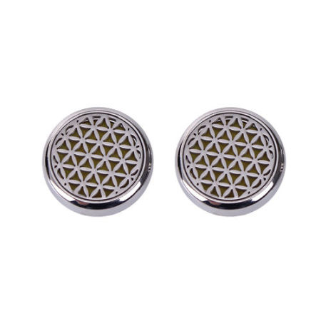 Bild von 20mm Kupfer & Edelstahl Druckknöpfe Für Chunk Armband Rund Silberfarbe Kaffeebraun Filz Öl Diffusor Pads Klaue, Knauf: 5.5mm , 1 Stück