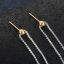 真鍮 イヤリング イヤリングパーツ 円形 金メッキ 調整可能なシリコンコア付き 16mm x 4mm、 ワイヤーサイズ: （21号）、 2 個 の画像
