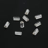 Picture of (Czech Import) Glass Inverted Triangle Hole Triangle Seed Beads Transparent Clear About 7mm x 4mm, Hole: Approx 0.8mm x 0.8mm, 20 Grams (Approx 8 PCs/Gram)