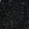 Picture of (Czech Import) Glass Round Hole Triangle Seed Beads Black About 4mm x 4mm, Hole: Approx 1.2mm, 20 Grams (Approx 15 PCs/Gram)