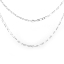 Image de Colliers en 304 Acier Inoxydable Chaîne Maille Figaro 1/1 Argent Mat 49.5cm Long, Taille de chaîne: 11mm x 5mm 7mm x 5mm, 1 Pièce