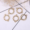 Picture of Zinc Based Alloy Connectors Circle Ring Gold Plated 27mm x 21mm, 20 PCs