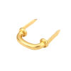 Picture of Iron Based Alloy Drawer Handles Pulls Knobs Cabinet Furniture Hardware Gold Plated 21mm( 7/8") x 19mm( 6/8"), 10 PCs