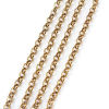 Picture of Iron Based Alloy Rolo Chain Findings Gold Tone Antique Gold 3.8mm( 1/8"), 5 M