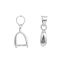 Picture of Brass Pendant Pinch Bails Clasps Silver Plated 15mm( 5/8") x 7mm( 2/8"), 20 PCs