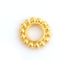 Picture of Zinc Based Alloy Spacer Beads Christmas Snowflake Gold Plated About 10mm Dia, Hole: Approx 4.5mm, 100 PCs