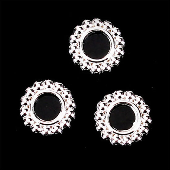 Image de Perles en Alliage de Zinc Flocon de Neige de Noël Doré 10mm Dia, Trou: env. 4.5mm, 100 Pcs
